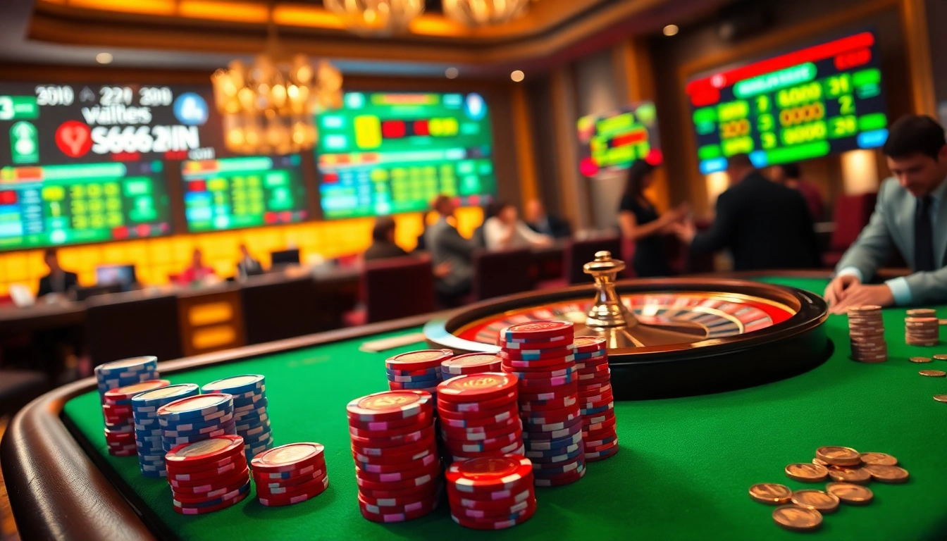 Engage in the excitement of high-stakes gambling at https://s666hn.com/ with a vibrant casino scene.