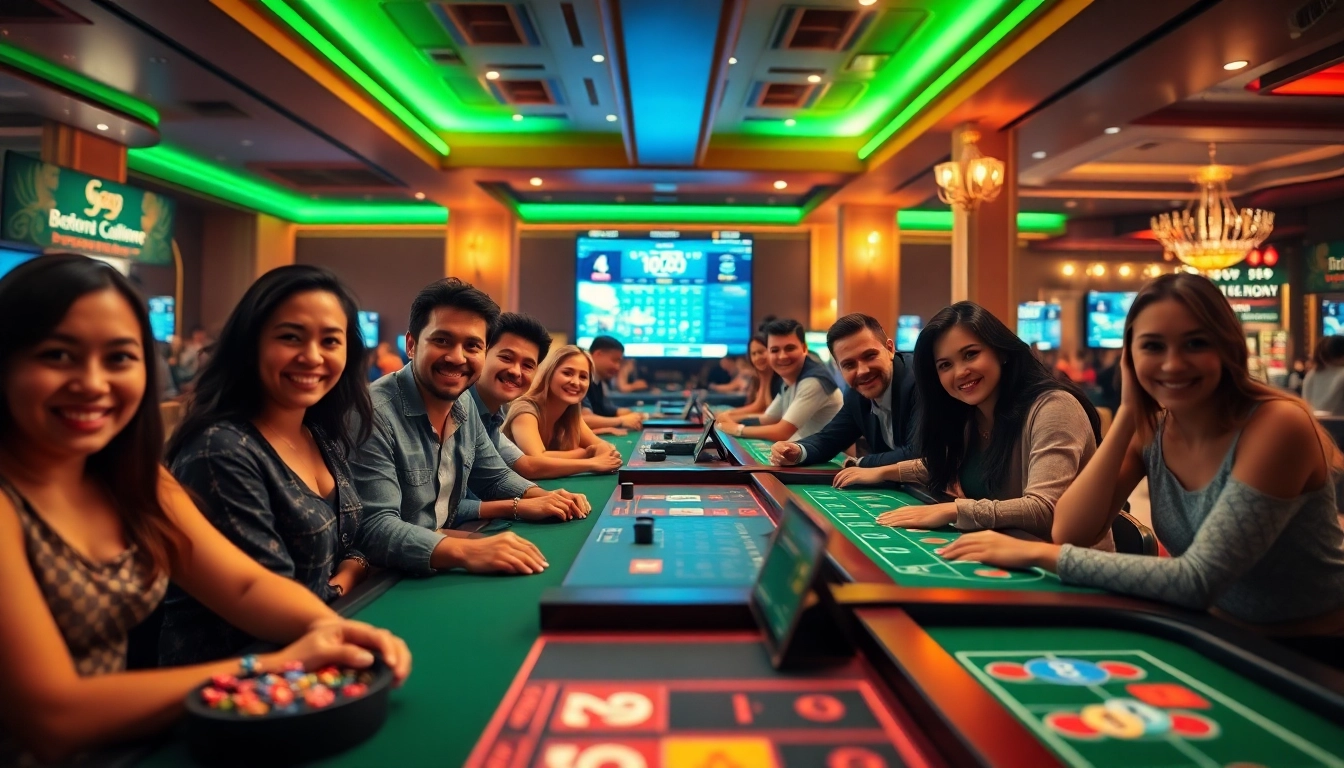 Engaging online gambling scene at stimmgewitter.org, showcasing diverse players at virtual casino tables.