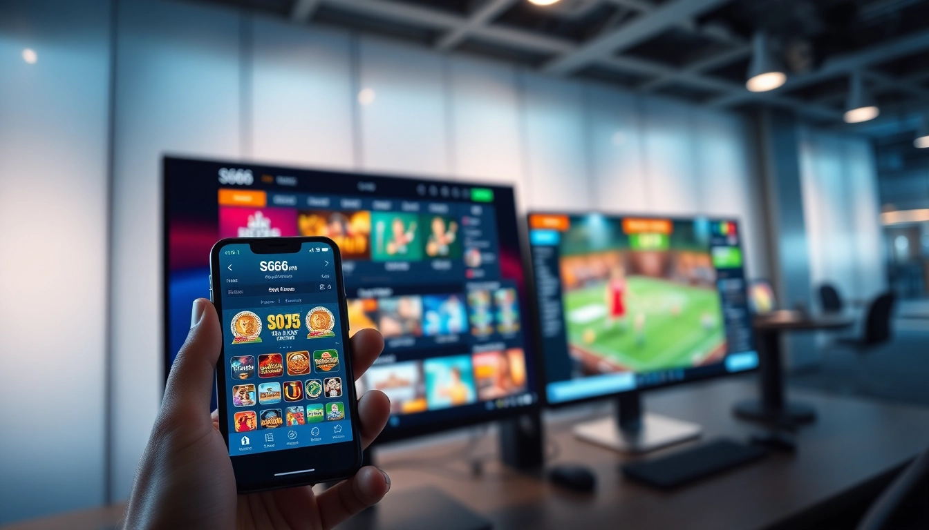 S666.nyc online betting platform interface showcasing diverse gaming options and modern design elements.