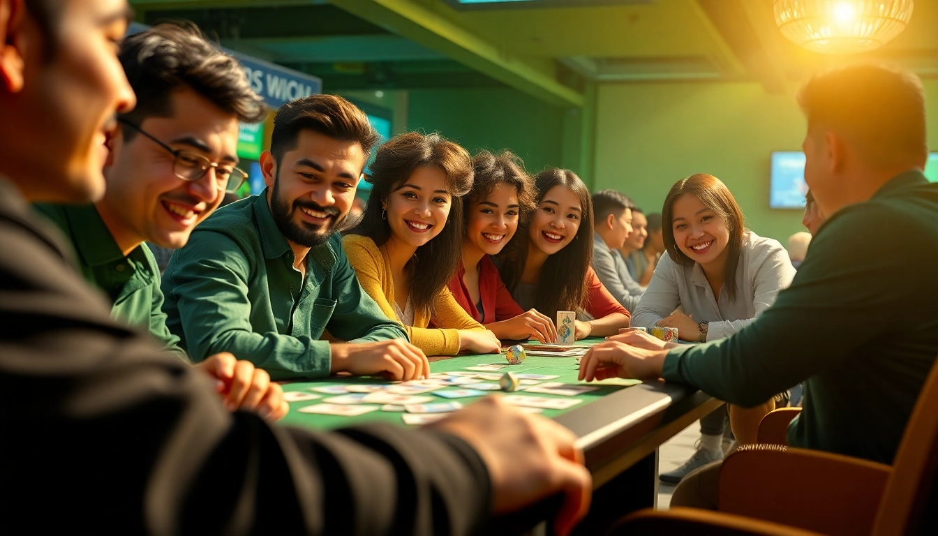 Exciting card game scene showcasing the thrill of online gaming at topgamebaidoithuong.mx.