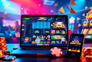 Exciting online gaming scene at winvn88.live showcasing modern betting interface and vibrant casino elements.